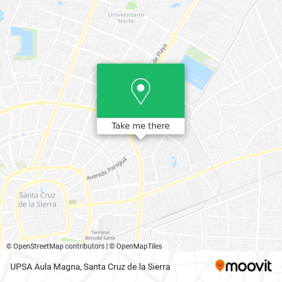 UPSA Aula Magna map