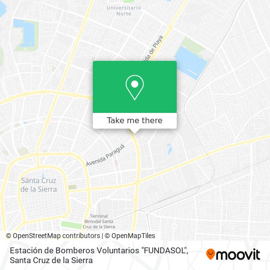 Mapa de Estación de Bomberos Voluntarios "FUNDASOL"