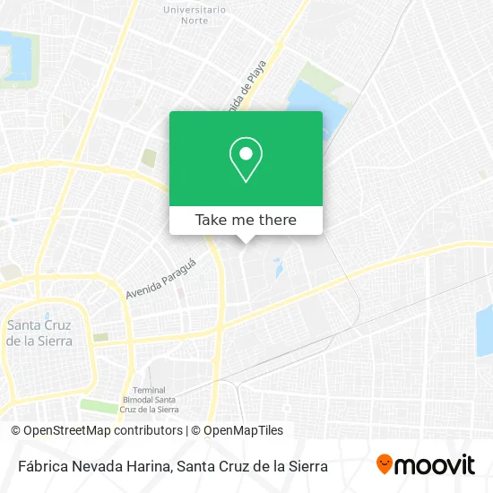 Mapa de Fábrica Nevada Harina