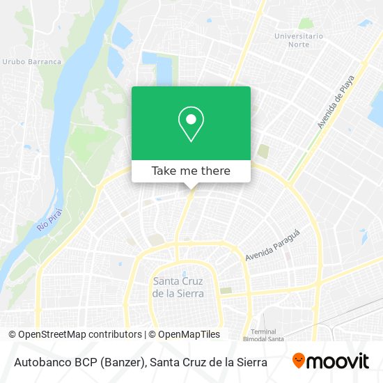 How to get to Autobanco BCP Banzer in Santa Cruz De La Sierra by