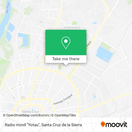 Radio movil "Yotau" map