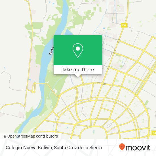 Mapa de Colegio Nueva Bolivia