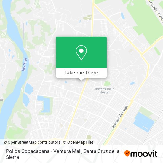 Pollos Copacabana - Ventura Mall map