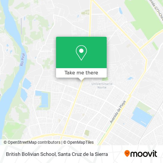 Mapa de British Bolivian School