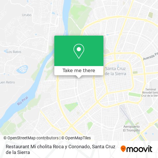Restaurant Mi cholita Roca y Coronado map