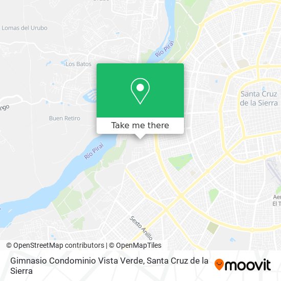 Gimnasio Condominio Vista Verde map