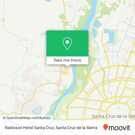 Radisson Hotel Santa Cruz map