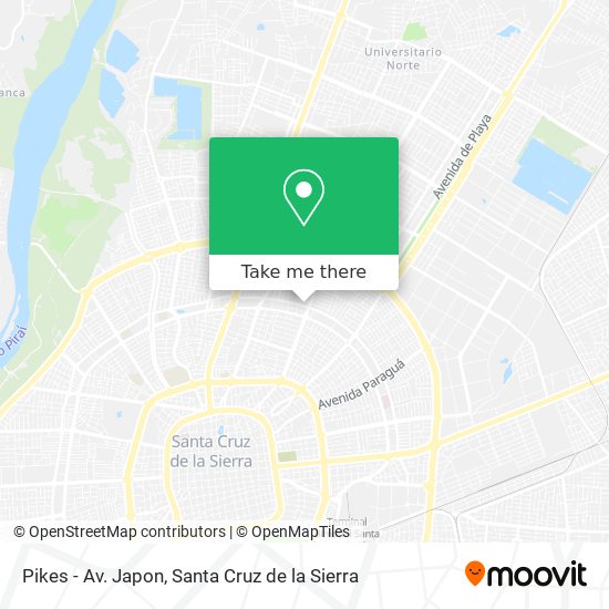 Pikes - Av. Japon map