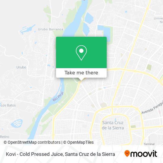 Kovi - Cold Pressed Juice map