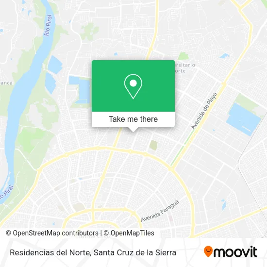 Residencias del Norte map