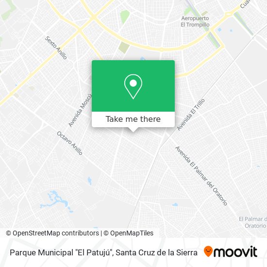 Parque Municipal "El Patujú" map