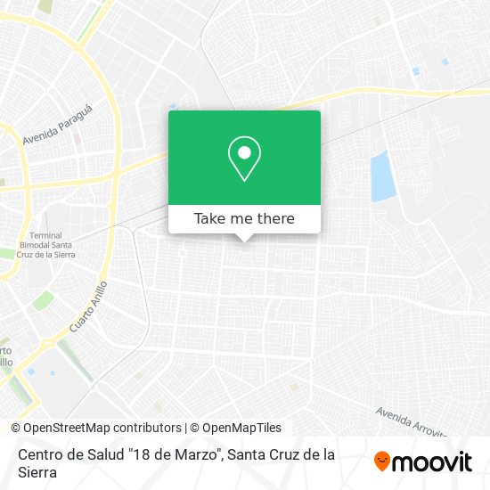 Mapa de Centro de Salud "18 de Marzo"