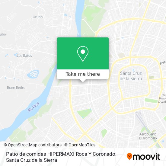 Mapa de Patio de comidas HIPERMAXI  Roca Y Coronado