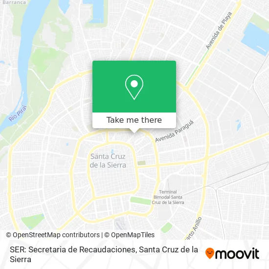 Mapa de SER: Secretaria de Recaudaciones
