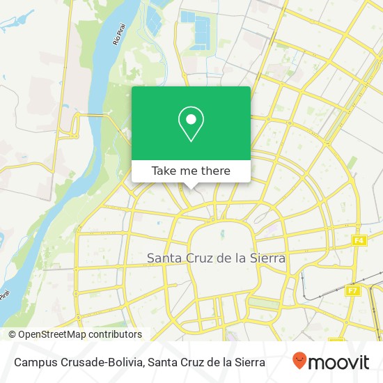 Mapa de Campus Crusade-Bolivia