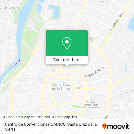 Centro de Convenciones CAINCO map