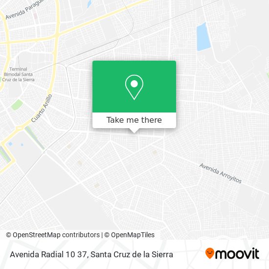 Avenida Radial 10 37 map