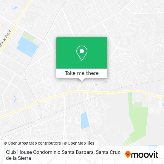 Club House Condominio Santa Barbara map