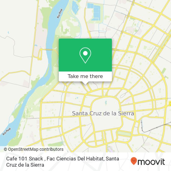 Mapa de Cafe 101 Snack , Fac Ciencias Del Habitat