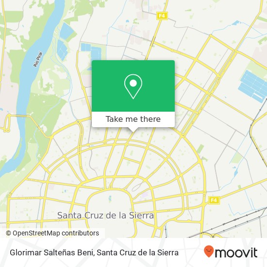 Glorimar Salteñas Beni map