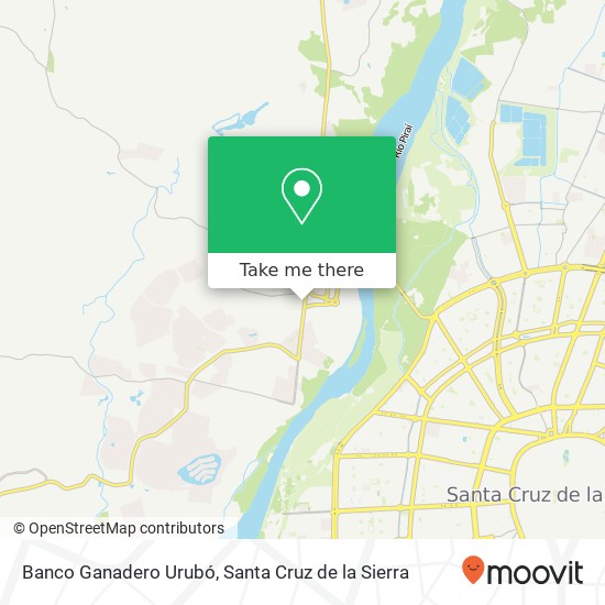 Banco Ganadero Urubó map