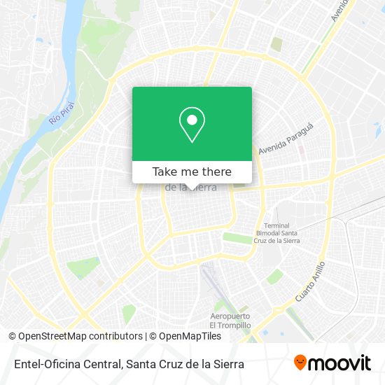 Mapa de Entel-Oficina Central