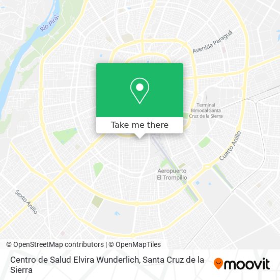 Mapa de Centro de Salud Elvira Wunderlich