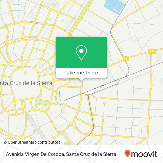 Mapa de Avenida Virgen De Cotoca