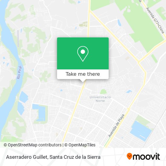Aserradero Guillet map