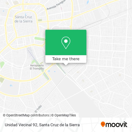 Unidad Vecinal 92 map