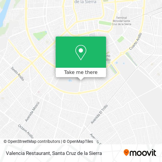 Valencia Restaurant map