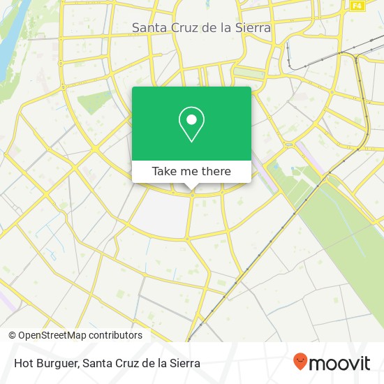 Hot Burguer, César Monasterio da Silva UV-49, Santa Cruz de la Sierra map