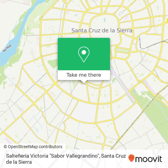 Mapa de Salteñería Victoria "Sabor Vallegrandino", Dr. Manuel José Justiniano A. UV-50, Santa Cruz de la Sierra