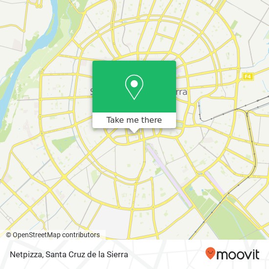 Netpizza, Ana Barba UV-8, Santa Cruz de la Sierra map