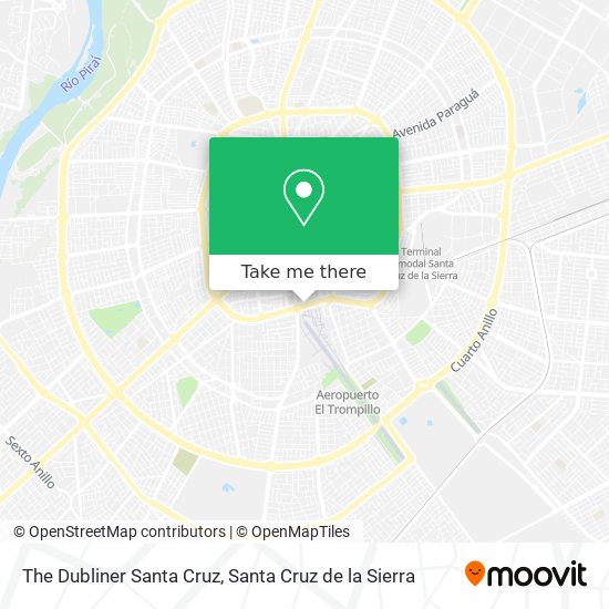 The Dubliner Santa Cruz map