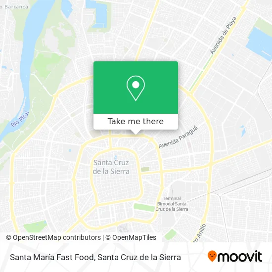 Mapa de Santa María Fast Food