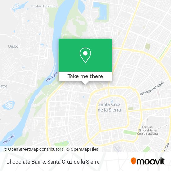 Chocolate Baure map