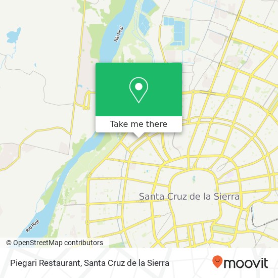 Piegari Restaurant, Marcelo Terceros Banzer ET-20, Santa Cruz de la Sierra map