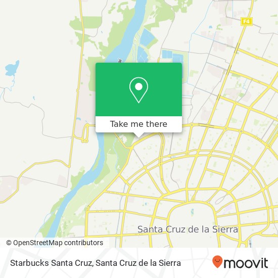 Starbucks Santa Cruz, Uv-59A, Santa Cruz de la Sierra map