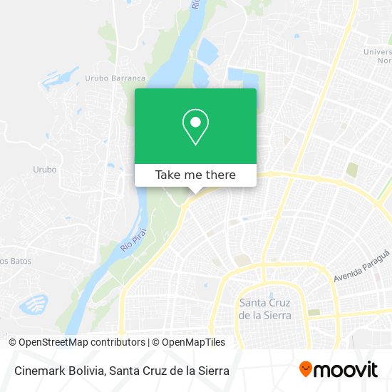 Cinemark Bolivia map