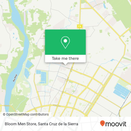 Mapa de Bloom Men Store, UV-76, Santa Cruz de la Sierra