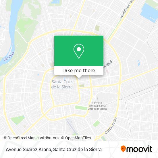 Avenue Suarez Arana map