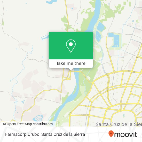 Farmacorp Urubo map