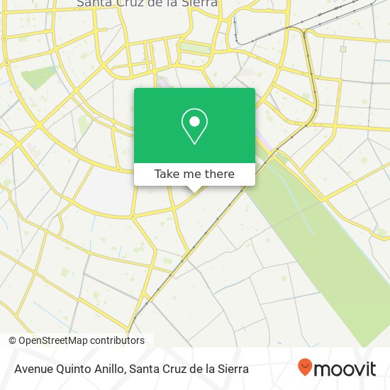 Mapa de Avenue Quinto Anillo