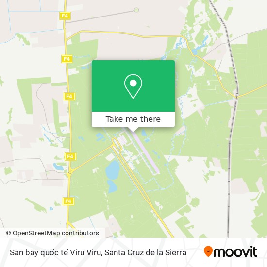 Sân bay quốc tế Viru Viru map