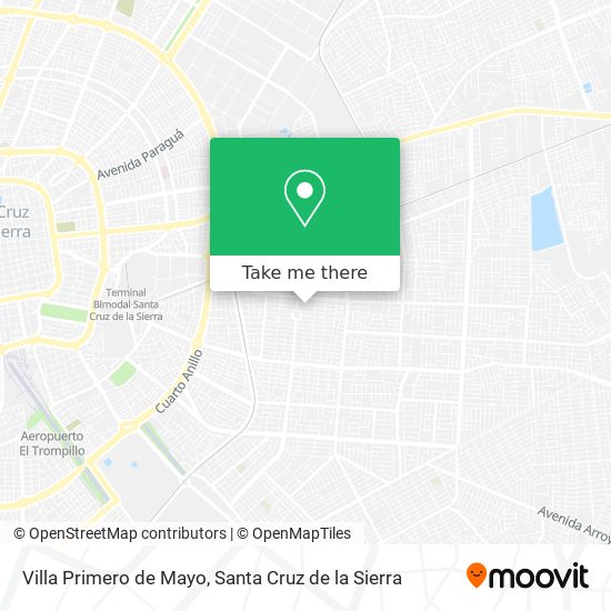 Villa Primero de Mayo map