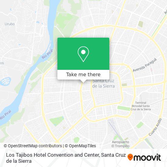 Los Tajibos Hotel Convention and Center map