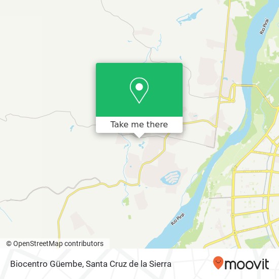 Biocentro Güembe map