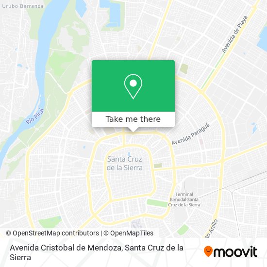 Avenida Cristobal de Mendoza map