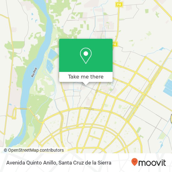 Avenida Quinto Anillo map